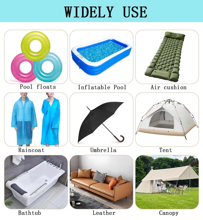 TAMDESG Inflatable Patch Repair Kit 16.4FT Waterproof High Elasticity Repair Patch for Inflatable Pool,Tent, Raincoat, Umbrella,Air Mattress, Bounce House, Swimming Ring, Awning,Down Jacket 1.18inch*16.4FT - Image 5